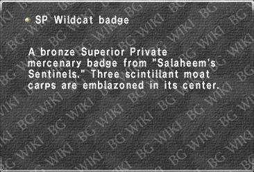 SP Wildcat badge