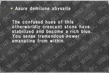 Azure demilune abyssite