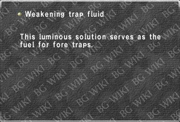 Weakening trap fluid