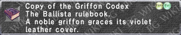 Griffon Codex description.png