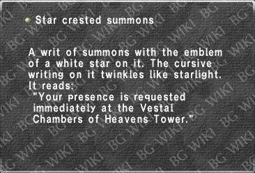 Star crested summons