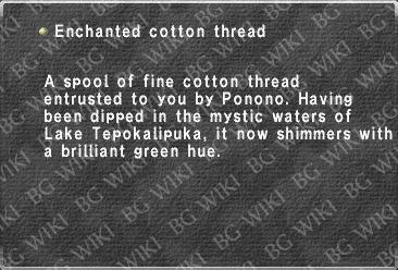 Enchanted cotton thread