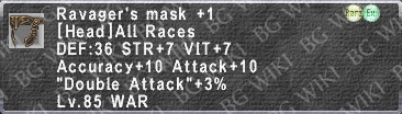 Ravager's Mask +1 description.png