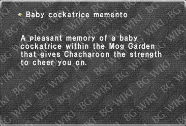 Baby cockatrice memento