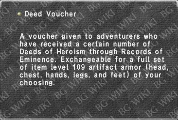 Deed Voucher