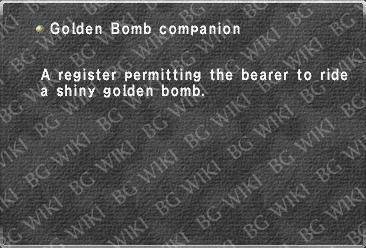 Golden Bomb companion