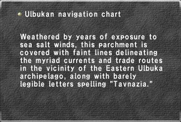 Ulbukan navigation chart