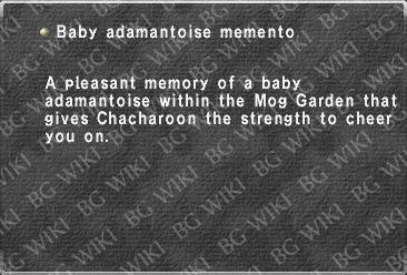 Baby adamantoise memento