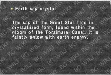 Earth sap crystal