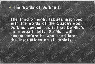 The Words of Do'Nhu III