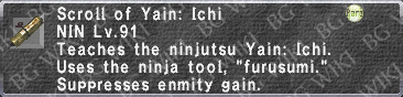 Yain: Ichi (Scroll) description.png