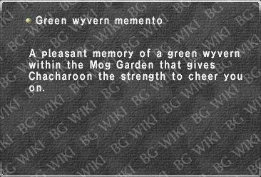 Green wyvern memento