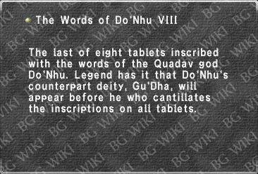 The Words of Do'Nhu VIII