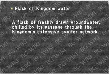 Flask of Kingdom water