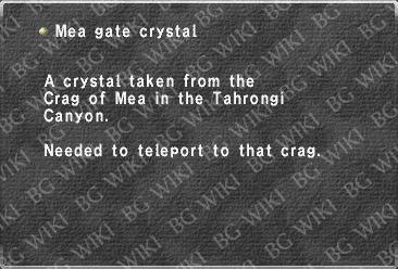 Mea gate crystal