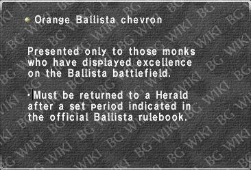 Orange Ballista chevron