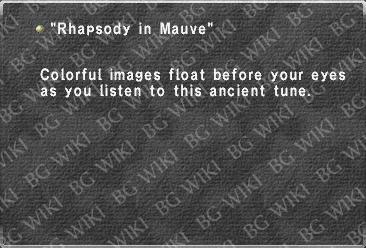 "Rhapsody in Mauve"