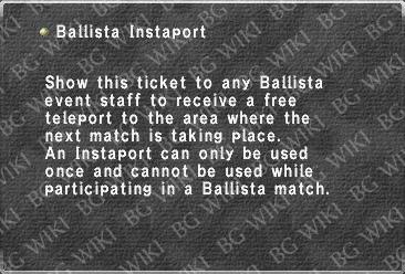 Ballista Instaport