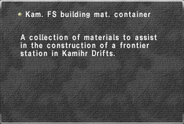 Kam. FS building mat. container