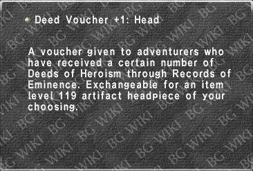 Deed Voucher +1: Head