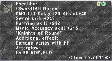 Excalibur (Level 119 II) description.png