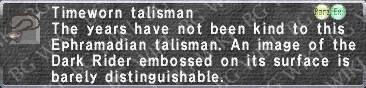 Timeworn Talisman description.png