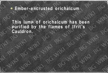 Ember-encrusted orichalcum