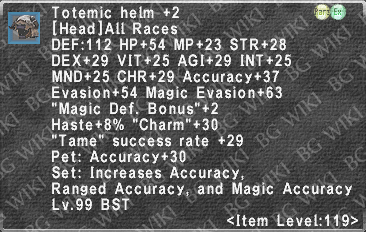 Totemic Helm +2 description.png