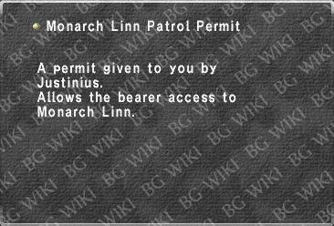 Monarch Linn Patrol Permit