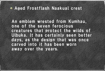 Aged Frostflash Naakual crest