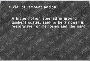 Vial of lambent potion