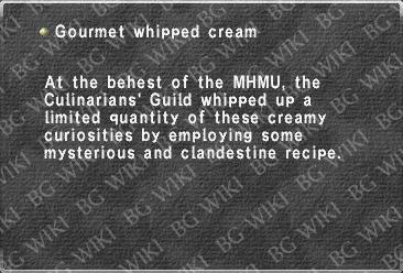 Gourmet whipped cream