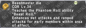 Beastmaster Die description.png