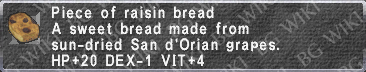 Raisin Bread description.png