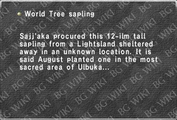 World Tree sapling