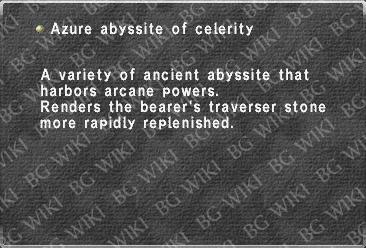 Azure abyssite of celerity