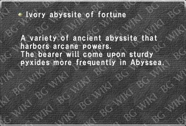 Ivory abyssite of fortune