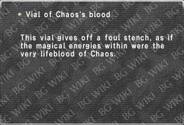 Vial of Chaos's blood