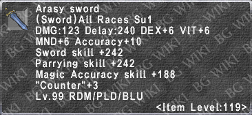 Arasy Sword description.png