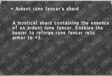 Ardent rune fencer's shard