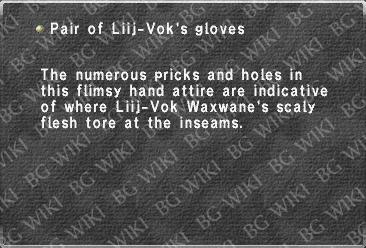 Pair of Liij-Vok's gloves