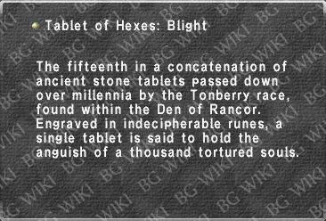 Tablet of Hexes: Blight