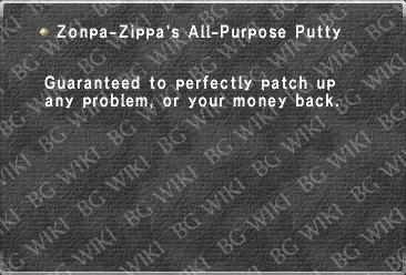 Zonpa-Zippa's All-Purpose Putty