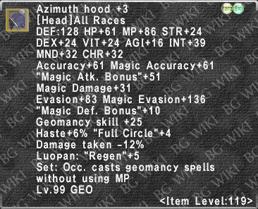 Azimuth Hood +3 description.png