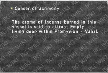 Censer of acrimony