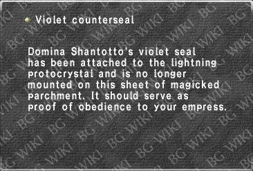 Violet counterseal