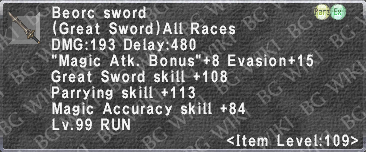 Beorc Sword description.png