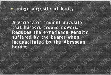 Indigo abyssite of lenity