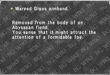 Warped Gigas armband