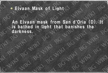 Elvaan Mask of Light